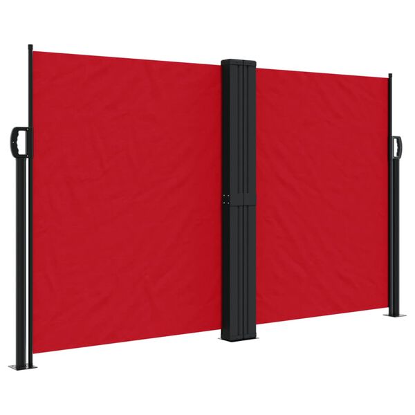 vidaXL Auvent lat&eacute;ral r&eacute;tractable rouge 140x1000 cm