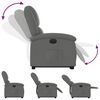 vidaXL Fauteuil inclinable &eacute;lectrique gris fonc&eacute; tissu