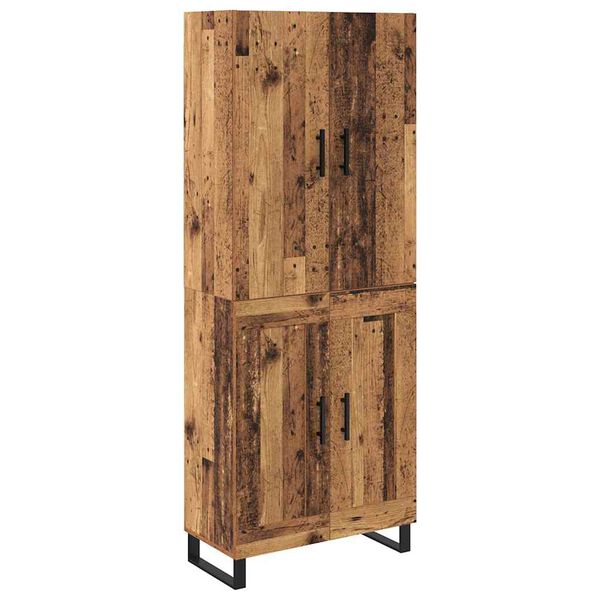 vidaXL Haut Armoire 2 pcs Bois Ancien 69,5 x 34 x 180 cm