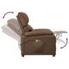 vidaXL Fauteuil de massage Marron Tissu