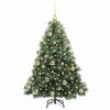 vidaXL Sapin de No&euml;l artificiel avec 150 LED Vert 120 cm PE et PVC