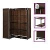 vidaXL Garde-robe d'angle Marron 130x87x169 cm