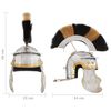 vidaXL Casque de soldat romain antique pour GN Argenté Acier