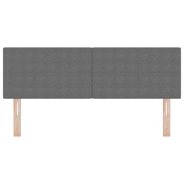 vidaXL T&ecirc;te de lit avec t&ecirc;te de lit Gris clair 160 cm Cuir synth&eacute;tique