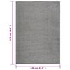 vidaXL Tapis shaggy &agrave; poils longs Gris 120x170 cm