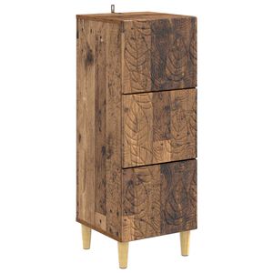 vidaXL Armoire &agrave; tiroirs Bois ancien 33 x 34,5 x 90 cm