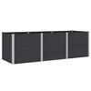 vidaXL Jardini&egrave;re sur&eacute;lev&eacute;e Noir 300 x 100 x 91 cm WPC et Aluminium