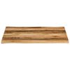 vidaXL Dessus de table bord vivant 100x80x2,5 cm bois de manguier brut