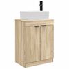 vidaXL Meuble de salle de bain avec &eacute;vier Ch&ecirc;ne Sonoma 54 x 35 x 83 cm