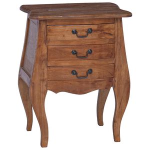 vidaXL Coffre de rangement 48 x 35 x 64 cm Bois de Mahogany Massif
