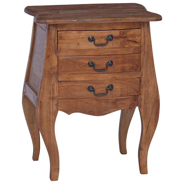 vidaXL Coffre de rangement 48 x 35 x 64 cm Bois de Mahogany Massif