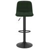vidaXL Tabourets de bar lot de 2 vert foncé velours
