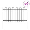vidaXL Cl&ocirc;ture de jardin BOXTEL 9 pc 15,3 x 0,8 m Gris