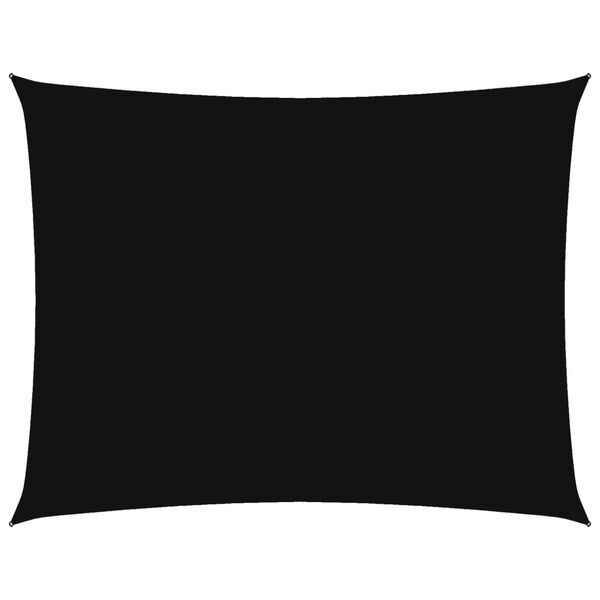 vidaXL Voile de parasol tissu oxford rectangulaire 3,5x4,5 m noir