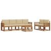 vidaXL Ensemble de canap&eacute;s d'ext&eacute;rieur 7 pcs Naturel et Beige