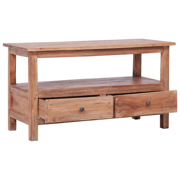 vidaXL Meuble TV 90x40x50 cm Bois de r&eacute;cup&eacute;ration massif