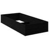 vidaXL Entourage de lit pour sommier r&eacute;glable Ch&ecirc;ne noir 70 x 200 cm