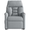 vidaXL Fauteuil inclinable &eacute;lectrique gris clair tissu