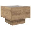 vidaXL Table basse ch&ecirc;ne artisanal 40 x 40 x 30 cm Bois d'ing&eacute;nierie