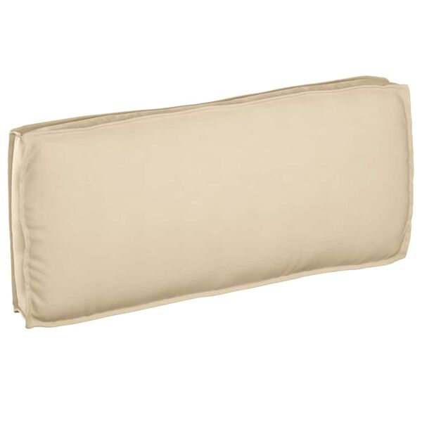 vidaXL Coussin pour assise / dossier de palette Beige 120 x 50 x 12 cm