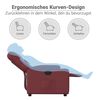 vidaXL Fauteuil inclinable &eacute;lectrique Rouge bordeaux Similicuir
