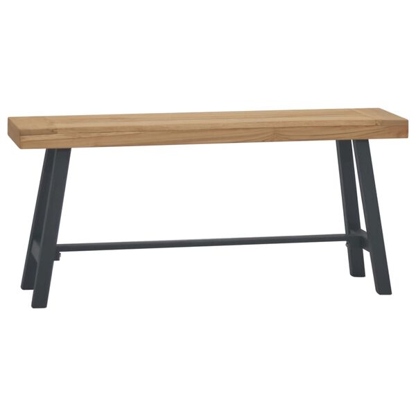 vidaXL Banc 110 cm Bois massif de teck