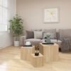 vidaXL Tables d'appoint 3 pcs Ch&ecirc;ne Sonoma Agglom&eacute;r&eacute;