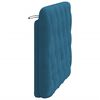 vidaXL Coussin de t&ecirc;te de lit bleu 100 cm velours