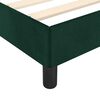 vidaXL Cadre de lit sans matelas vert fonc&eacute; 120x200 cm velours