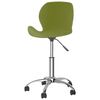 vidaXL Chaise pivotante de salle &agrave; manger Vert clair Velours