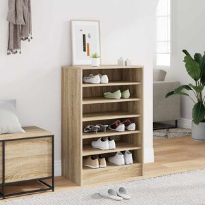 vidaXL Armoire &agrave; chaussures Ch&ecirc;ne Sonoma 60x35x92 cm Bois d&rsquo;ing&eacute;nierie