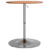 vidaXL Table de bar &Oslash;60x89,5 cm bois massif de h&ecirc;tre