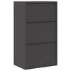 vidaXL Armoire de rangement Noir 60 x 40 x 105 cm Acier Lamin&eacute; &agrave; Froid