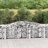 vidaXL Paniers à gabions arqués 6 pcs 400x50x80/100 cm Fer galvanisé