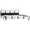 vidaXL Cadre de lit avec LED sans matelas blanc 160x200 cm