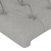 vidaXL Cadre de lit sans matelas gris clair 180x200 cm tissu