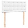 vidaXL Cadre de lit ottoman et matelas blanc pur 120x200 cm similicuir