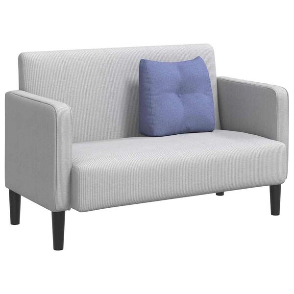 vidaXL Coussin de Dos Bleu denim 45 x 24 x 50 cm tissu