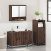 vidaXL Ensemble de meubles de salle de bain 3 pcs Ch&ecirc;ne marron