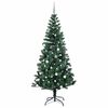 vidaXL Sapin de No&euml;l artificiel pr&eacute;-&eacute;clair&eacute; Vert 240 cm PVC et m&eacute;tal
