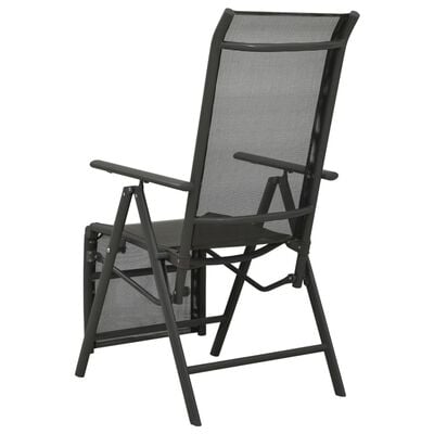 vidaXL Chaises inclinables de jardin lot de 2 Textilène et aluminium