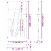 vidaXL Portail de jardin 85x200 cm acier corten conception d'herbe