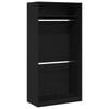 vidaXL Armoire Ch&ecirc;ne noir 100 x 50 x 200 cm