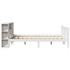 vidaXL Lit biblioth&egrave;que sans matelas blanc 120x200 cm bois pin massif
