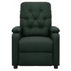 vidaXL Fauteuil Vert fonc&eacute; Tissu