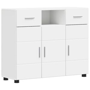 vidaXL Cabinet en Bois Blanc 88,5 x 30,5 x 73 cm Bois d'ing&eacute;nierie