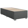 vidaXL Sommier &agrave; lattes de lit avec matelas Gris fonc&eacute; 100x200cm Tissu