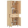 vidaXL Buffet haut Chêne sonoma 69,5x34x180 cm Bois d'ingénierie