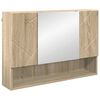 vidaXL Armoire Miroir de Salle de Bain Chêne sonoma 80 x 17 x 55 cm