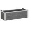 vidaXL Jardini&egrave;re sur&eacute;lev&eacute;e Gris 75 x 30 x 22 cm WPC et Aluminium